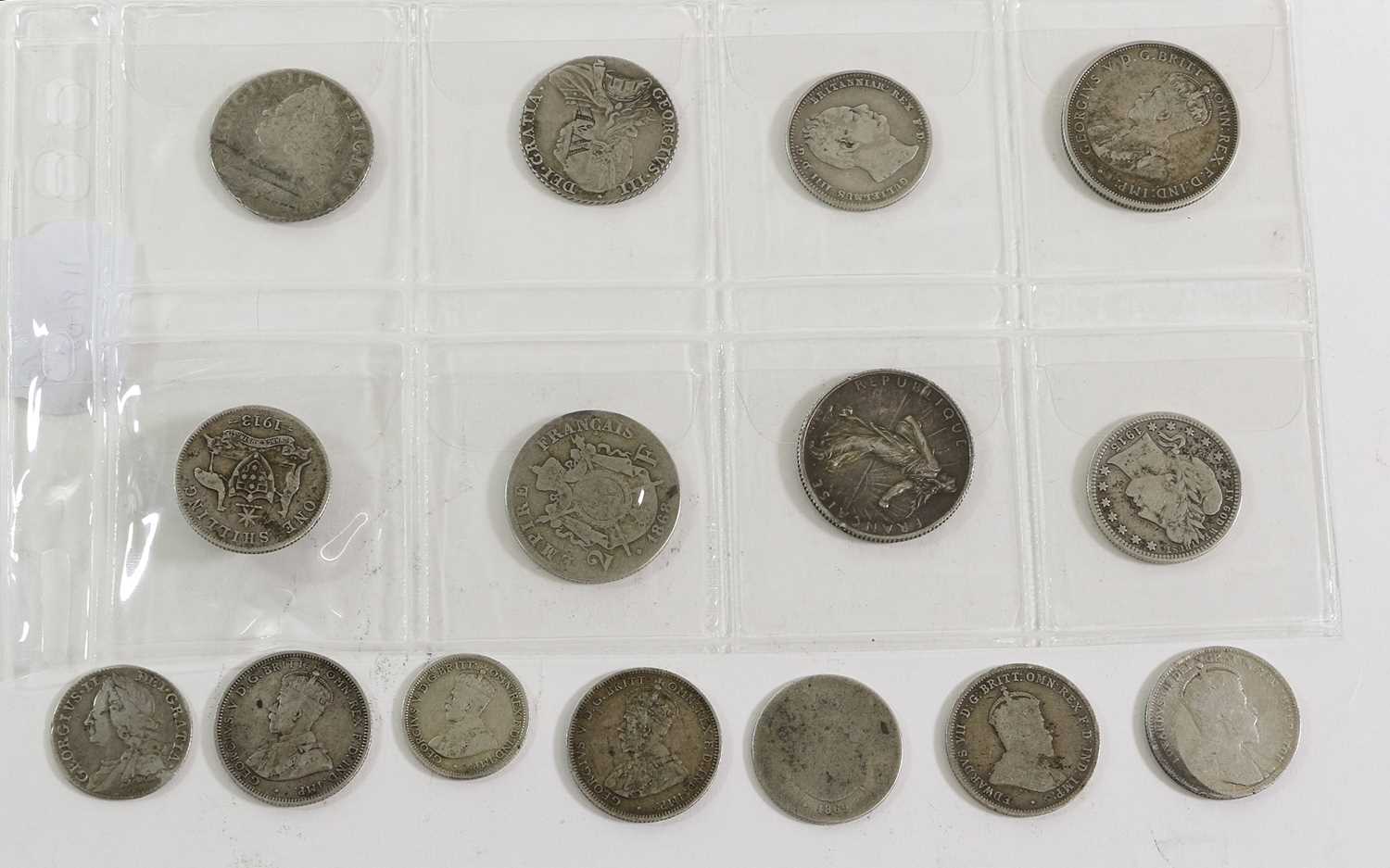 Lot 81 - 15 x Mixed Silver, including: 2 x George II:...