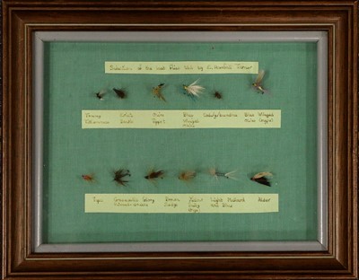 Lot 35 - A Group of Four Framed Salmon And Trout Flies