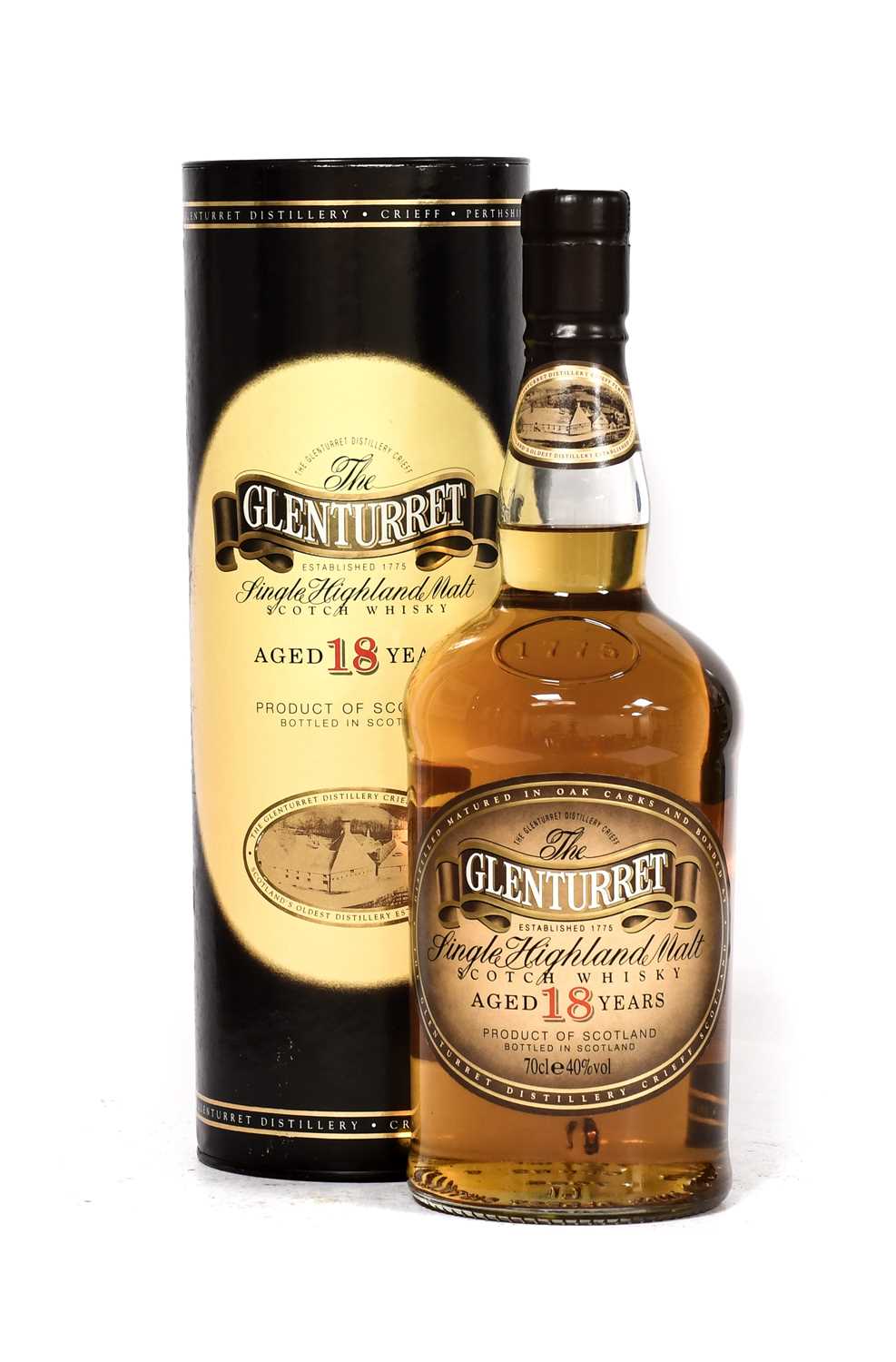 Lot 5265 - Glenturret 18 Year Old Single Highland Malt...