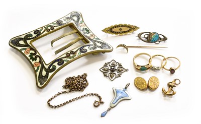 Lot 221 - A Small Quantity of Jewellery, including a...