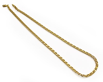 Lot 207 - A 9 Carat Gold Fancy Link Necklace, length 46cm