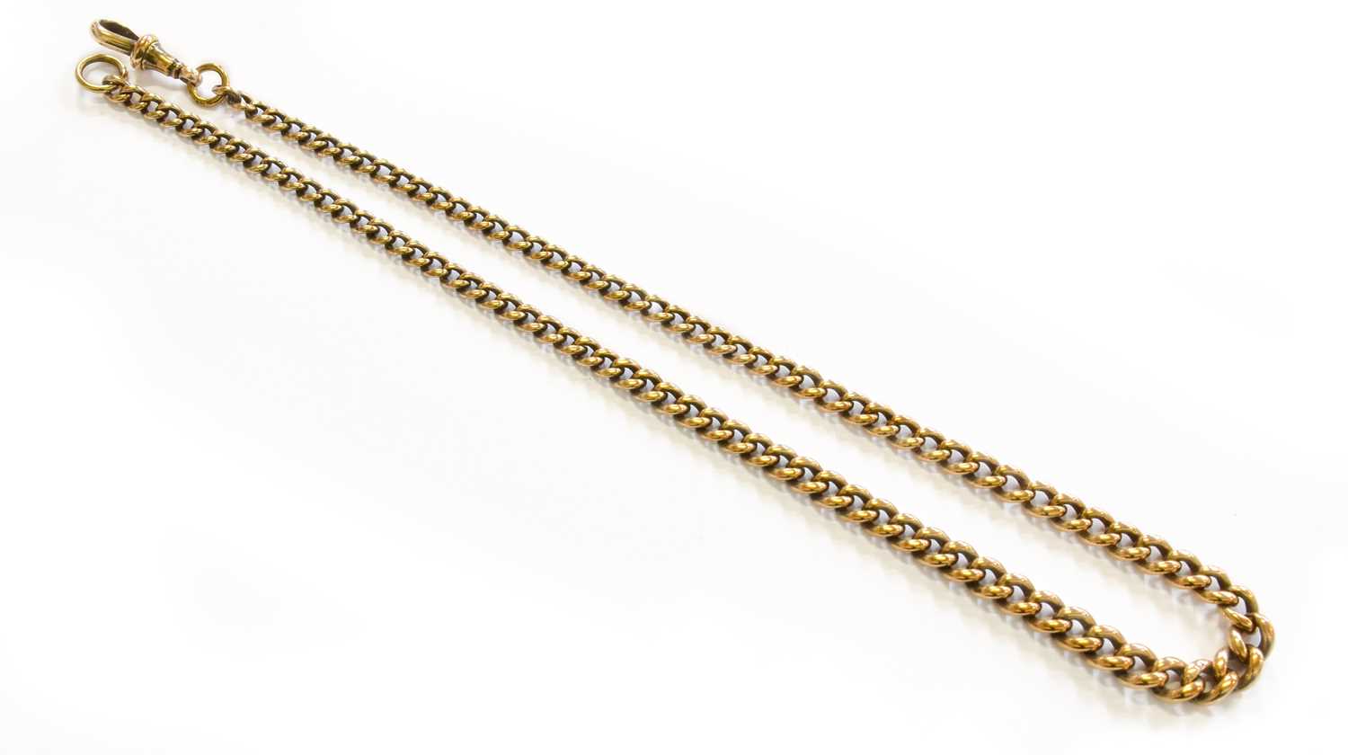 Lot 204 - A Watch Chain, each link stamped '9' and '.375'...