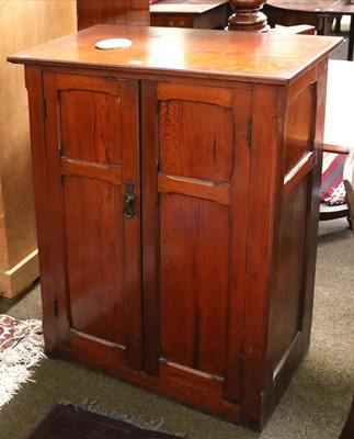 Lot 1326 - A Pitch Pine Side Cabinet, late 19th/early...