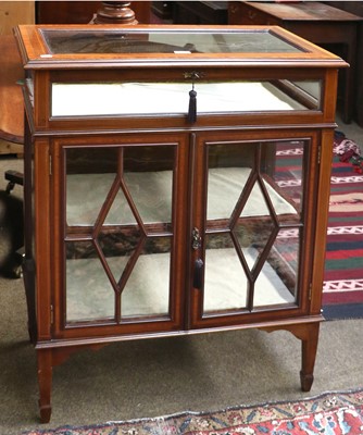 Lot 1335 - A Late Victorian Mahogany Display Cabinet,...