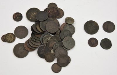 Lot 51 - Mixed Copper Coinage & Tokens, mostly 18th and...