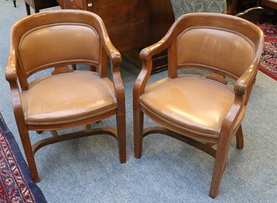 Lot 1269 - A Walnut Leather Inset Boardroom Table, 1st...