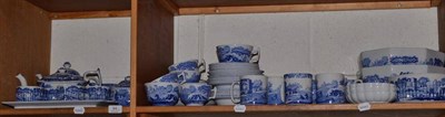 Lot 94 - Two shelves of modern Spode Italian pattern dinner and tea wares