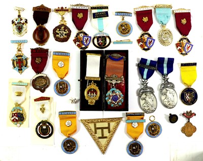 Lot 34A - A Collection of Twenty Four Masonic Jewels,...