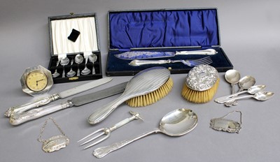Lot 35 - A Collection of Assorted Silver and Silver...