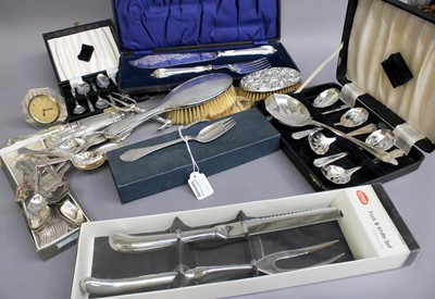 Lot 35 - A Collection of Assorted Silver and Silver...