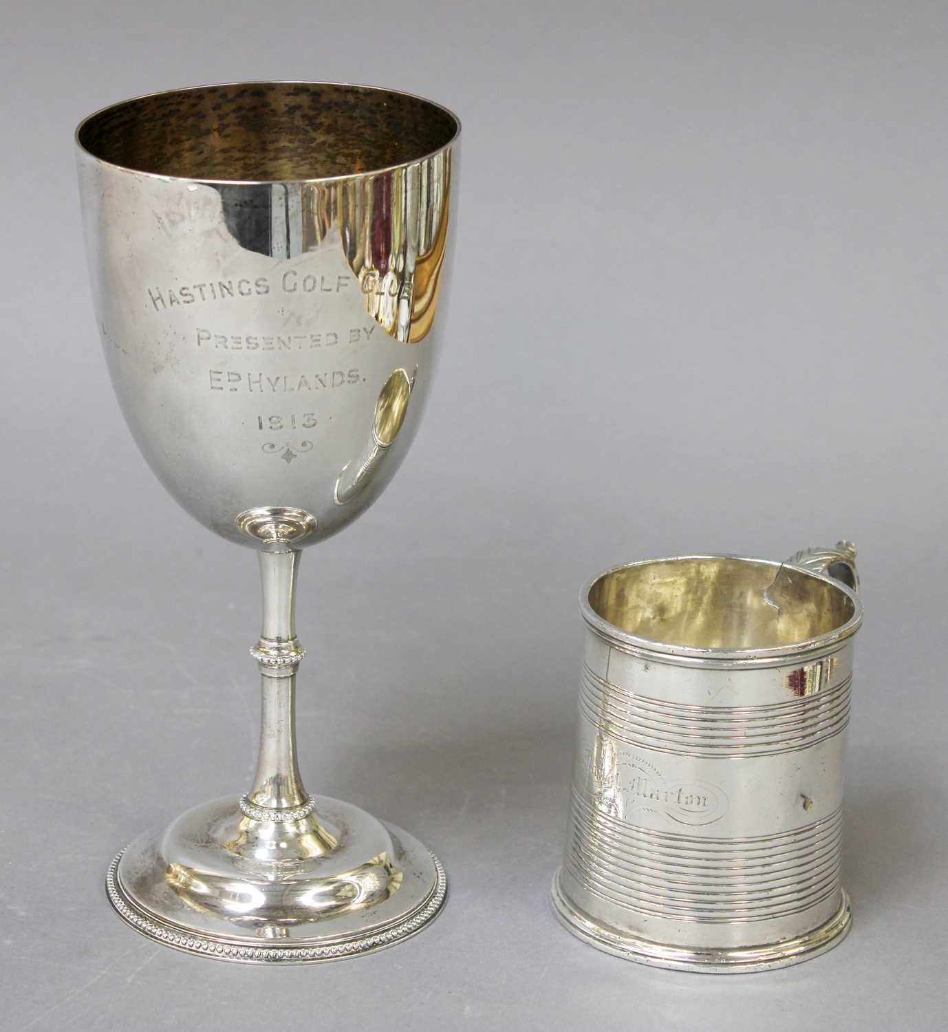 Lot 84 - A Victorian Silver Mug and a Victorian Silver...