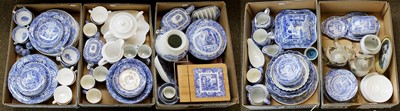 Lot 318 - A Collection of Spode Blue Italian Dinner and...