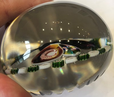 Lot 19 - A Baccarat Butterfly Garlanded Paperweight,...