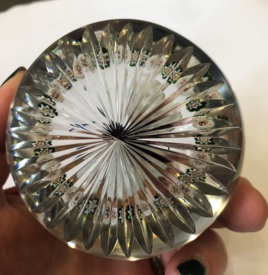 Lot 19 - A Baccarat Butterfly Garlanded Paperweight,...
