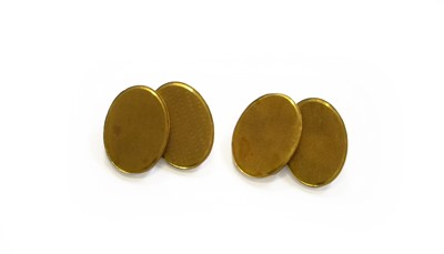 Lot 187 - A Pair of 18 Carat Gold Cufflinks