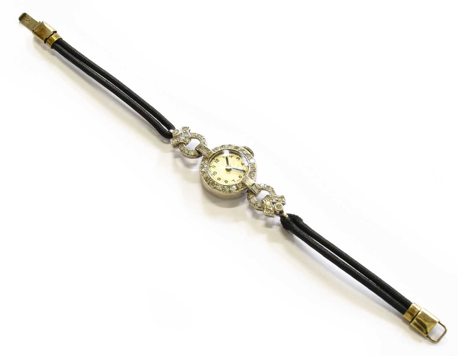 Lot 149 - A Diamond Cocktail Watch, length 16cm