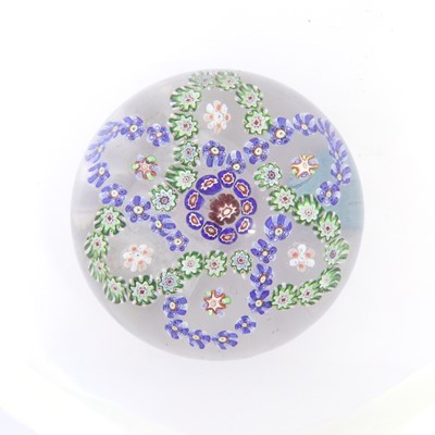 Lot 28 - A Baccarat Garlanded Paperweight, circa 1850,...