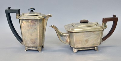 Lot 65 - A George V Silver Teapot and Hot-Water Jug, by...