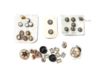 Lot 2149 - Assorted Early 20th Century Buttons and Studs...