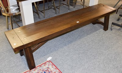 Lot 1231A - A Barker & Stonehouse Oak Bench, 200cm by 40cm...