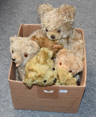 Lot 350 - Five Small Jointed Teddy Bears, including...