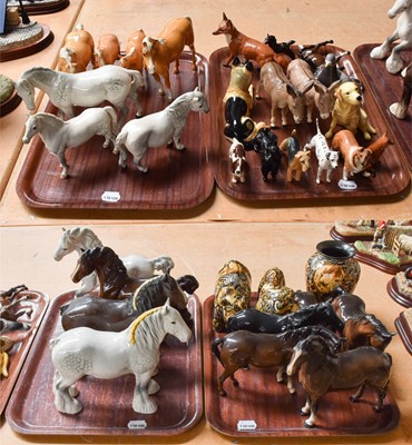 Lot 1146 - Beswick Horses Including: Shire Mare,...