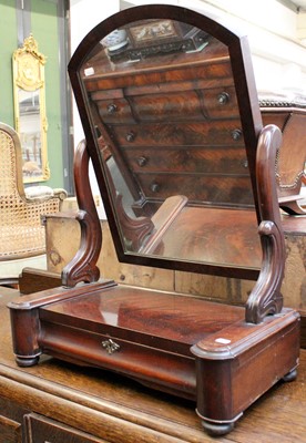 Lot 1234 - A Victorian Mahogany Dressing Table Mirror,...