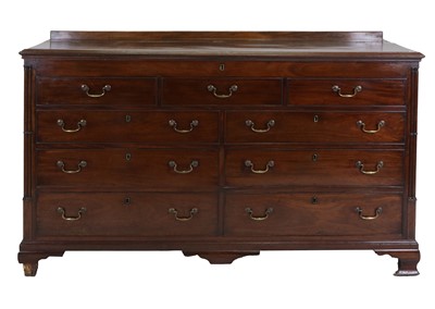 Lot 241 - A George III Mahogany Mule Chest, 3rd quarter...