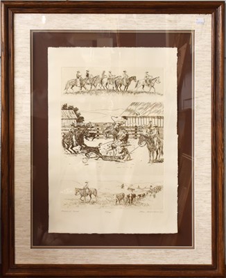 Lot 1183 - Phil Tognazzini (b.1956) American 'Round Up...