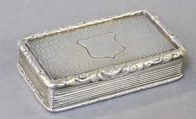 Lot 138 - A Victorian Silver Snuff-Box, by Francis Clark,...