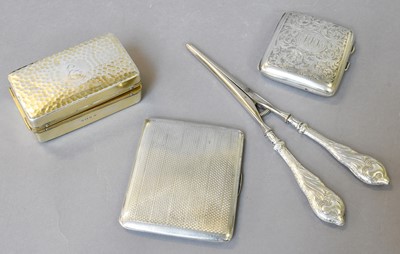 Lot 126 - A Collection of Assorted Silver, comprising...