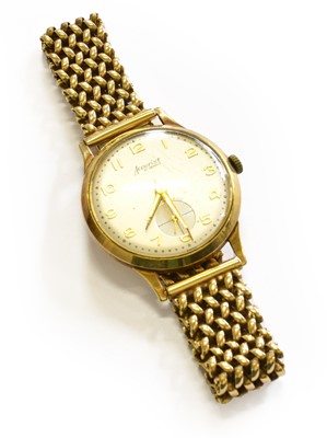 Lot 155 - A 9 Carat Gold Accurist Wristwatch, bracelet...