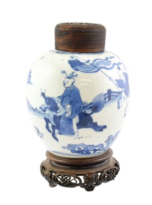 Lot 249 - A Chinese Porcelain Ginger Jar, in Kangxi...