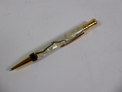 Lot 2080 - A Parker Duofold Fountain-Pen, Rollerball-Pen and Mechanical Pencil