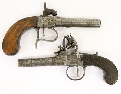 Lot 259 - A Late 18th Century Flintlock Pocket Pistol,...