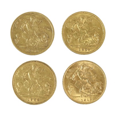 Lot 264 - 4 x Half Sovereigns, comprising: 2 x Victoria '...