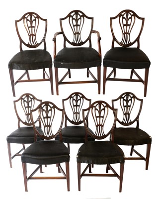 Lot 740 - A Set of Eight (7+1) Late George III Mahogany...