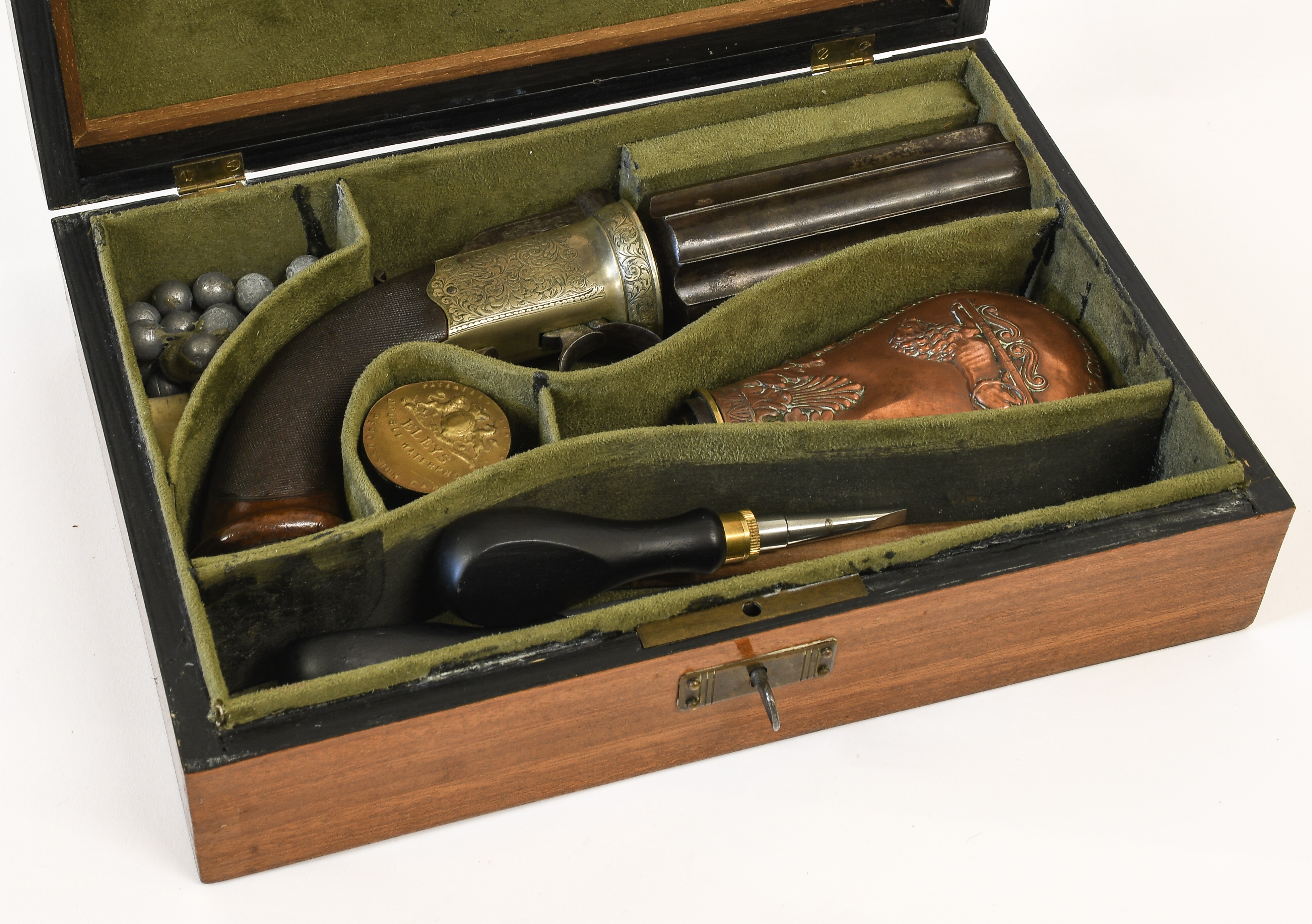Lot 263 - A 19th Century 30 Bore Five Shot Pepperbox