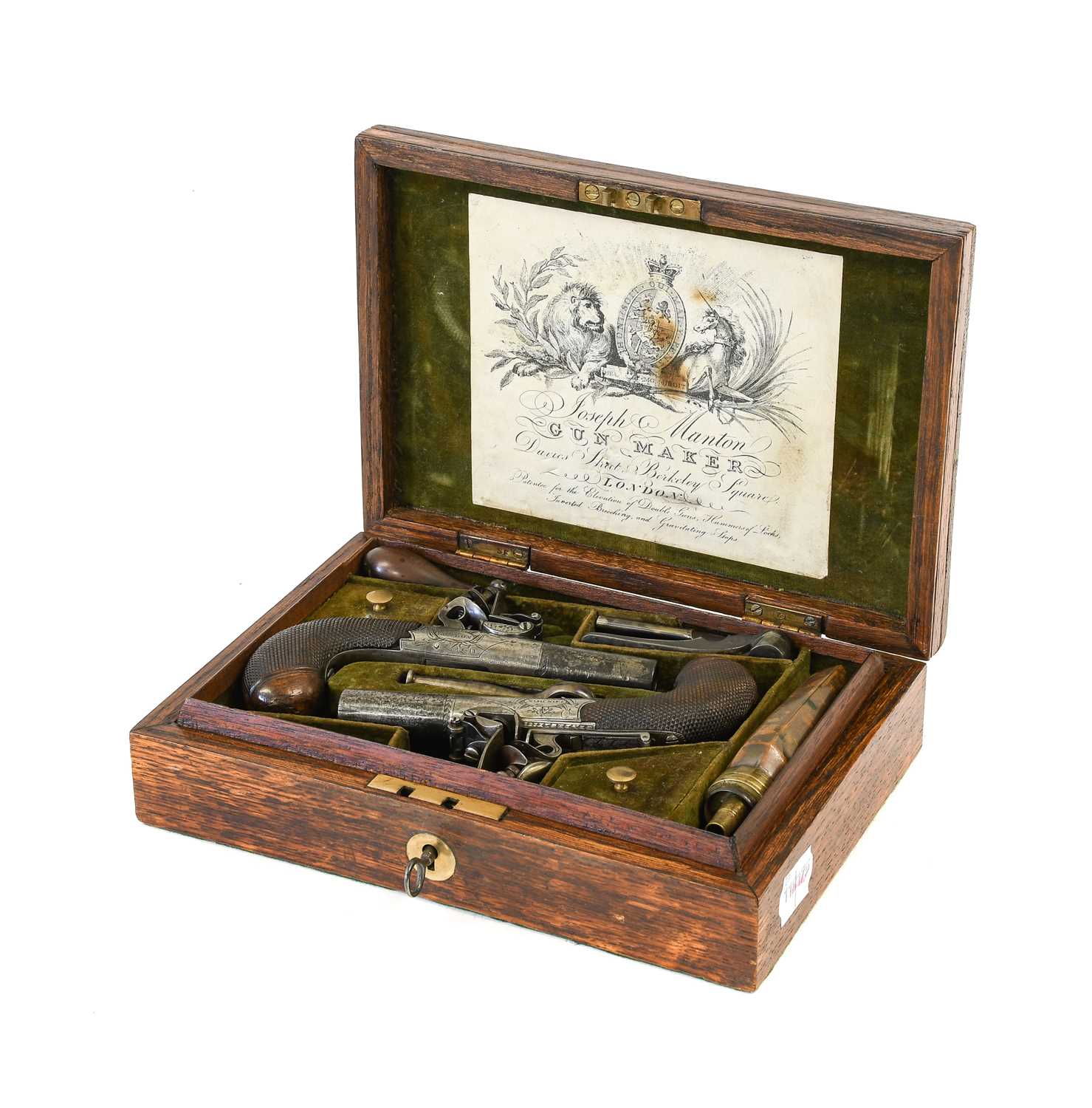 Lot 264 - A Pair of 19th Century 40 Bore Flintlock...