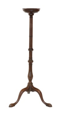 Lot 666 - A George III Mahogany Candle Stand, late 18th...