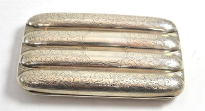 Lot 142 - Silver cigar case