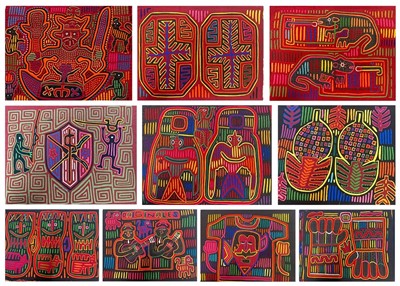 Lot 2262 - Collection of 20th Century Molas from Sans...