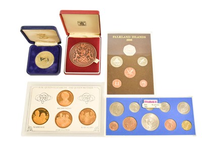 Lot 548 - Assorted Sets and Medals, including: Falkland...