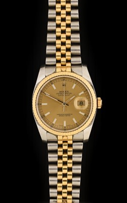 Lot 2288 - Rolex: A Steel and Gold Automatic Calendar...
