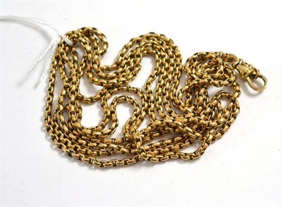 Lot 146 - A guard chain, stamped '9CT'