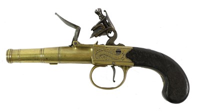 Lot 260 - An 18th century "Queen Anne" Flintlock Pocket...