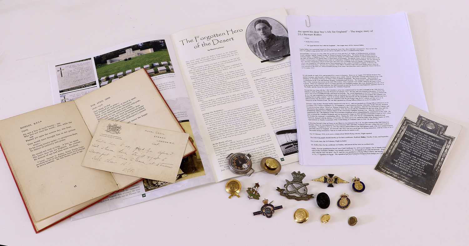 Lot 31 - Lieutenant Stewart Gordon Ridley, The