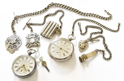 Lot 208 - Two Silver Pocket Watches, signed Thos Russell...