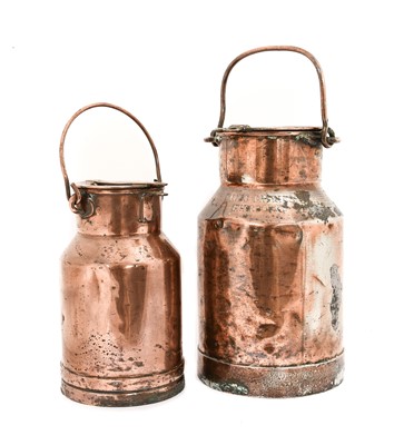 Lot 334 - A Copper Milk Churn, late 19th/early 20th...