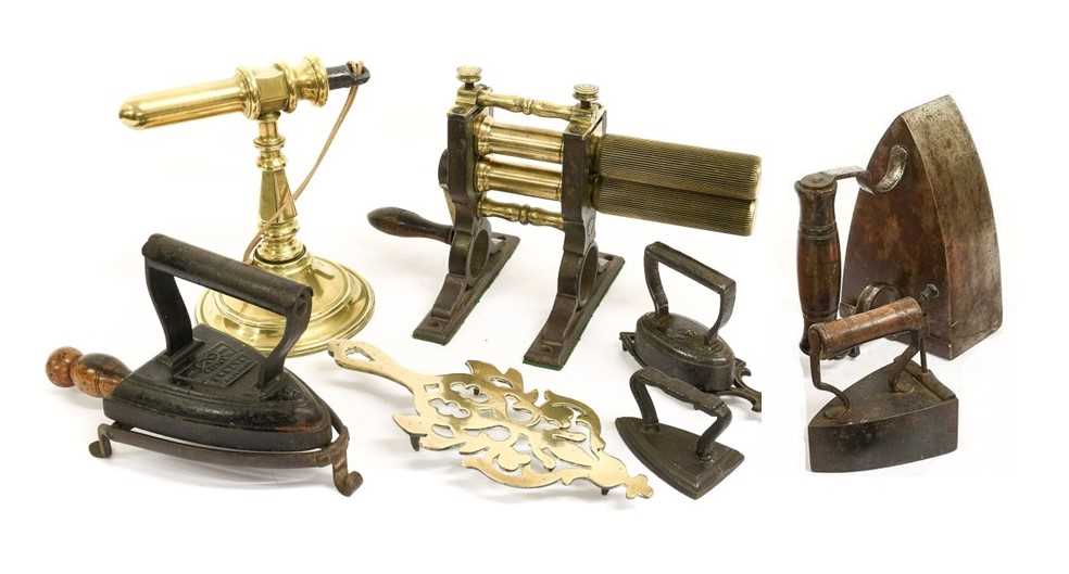 Lot 370 - An Iron Box Iron, 19th century, with slug